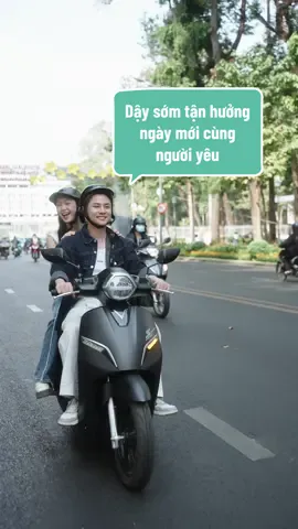Cùng người yêu tận hưởng một buổi sáng Xanh - Sạch - Mát cùng xe máy điện #VinFast #XMĐ #xemaydienVinFast #VCreator #xuhuong 