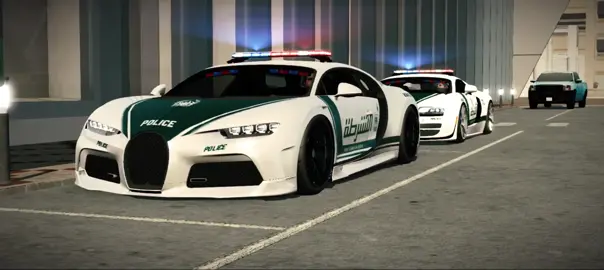 Patrolling with the Bugatti Chiron and Veyron #olzhass_games #carparkingmultiplayer #dubaipolice #bugatti #mydubai 