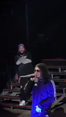 @$uicideboy$ & @Ghostemane performing at Red Rocks Amphitheater on Halloween 🎃#yungxrist #ghostemane 