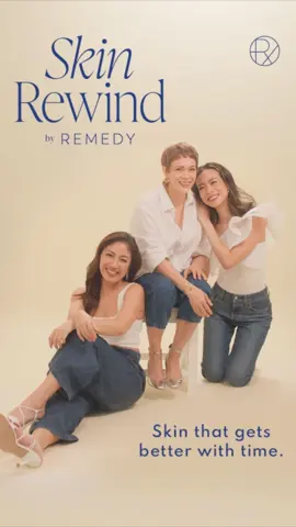 Experience skin that gets better and better with time ✨ Introducing, Skin Rewind—a treatment series curated to empower you towards confidence at any age. Join Gab Pangilinan, Shawn Yao and Angel Jacob as they prove that age is indeed, just a number 😉 Send us a DM to know more 💌 #RemedySkinSolutions #SkinRewindByRemedy #ageless #antiaging #skintok #matureskin #SkinCare101 #fypシ 