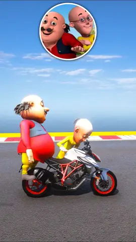 moto putloo cartoon jump challange gta 5 #shinchan #doremon 