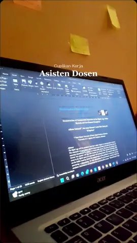 Satu dari sekian ratus hariku ketika menjadi Asisten Dosen. Susah-senang rasanya. Senangnya di hari gajian aja sih, hehe.  #asdosonline #asdos #daily #study #studyvlog #mahasiswa #productivity 