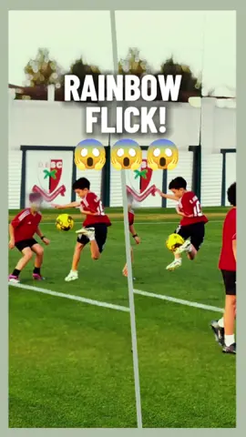 Omar's Mind-Blowing Rainbow Flick Leaves Teammates in Awe at Football Training! ⚽😱😱😱 #footballskills #rainbowflick #footballedit #soccertiktok 