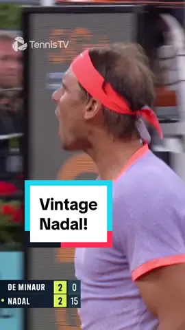The athleticism. The skill. The NOISE! #tennis #nadal 