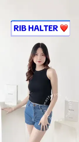 RIB HALTER ❤️ Cocok untuk sehari-hari, menggunakan RIB jadi elastis dan nyaman digunakan #metforyou #singletrib #singletwanita #singlethalter