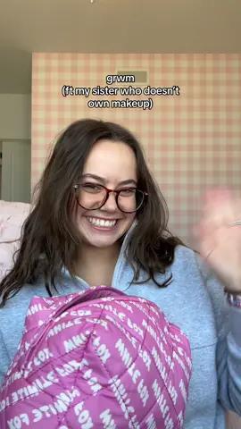 😭😭😭me & my sis are literally opposite #girls #relatable #grwm #makeup 