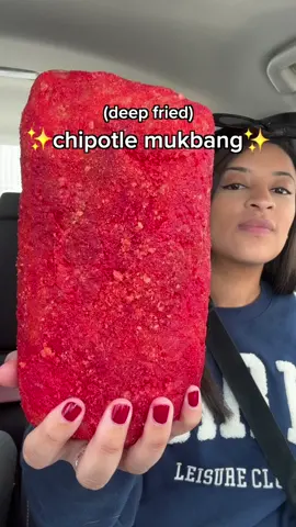 Chipotle deep fried hot cheeto burrito crunchy mukbang #fyp #fypツ #chipotle #burrito #cooking #hotcheetos #mukbang #eating #asmr #fried #recipes #deepfried #foodtiktok #foryou #foodreview #FoodTok #food #fastfood #hack #Foodie #viral #fastfoodhack #secretmenu 