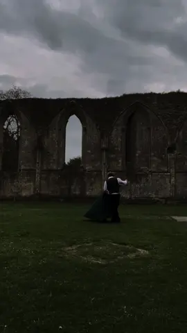 I am the least elegant person to ever live but he still dances with me <3 #alternative #renfaire #renfairetiktok #medieval #lgbtq #dance #couple #couplegoals #cute #castle #witchtok 