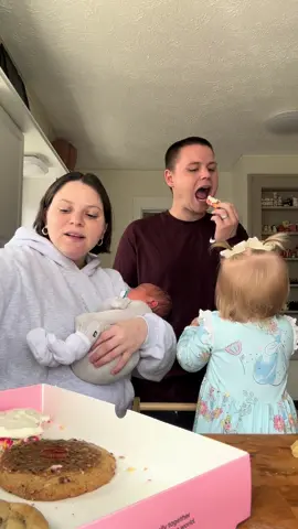 Trying crumble cookie for the first time #fyp #sahm @Poppy&Kaylee 