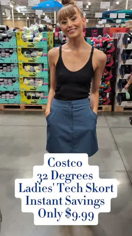April Savings at Costco! 32 Degrees Ladies Tech Skorts are now $12.99, $3 off through 5/5, in store at Costco. Featuring a cute cargo pocket and 4 different colors, this style is a must-buy! Check it out in store, and online. @Costco Wholesale  @32 Degrees  #32degreesatcostco #costcoskorts #32degreestechskort #costcofinds #costco #costcodeals #costcotiktok  #costcomusthaves #costcobuys