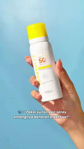 Ga perlu ragu lagi sama YOU Sunbrella Airy Outdoor Sunscreen Spray ☀️✨😍 #YOUSunbrella #YOUSunscreen #YOUSkincare #YOULongLastingBeauty #sunscreenspray #spray 