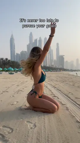 It's never too late to pursue your goals 🫶🏼 #beinghappy #dubai #traveling #goals #Lifestyle #fyp 