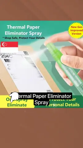 Just spray to erase off your delivery details before throwing/recycle the parcel packaging. #protectprivacy #fyp #detailscover #infoprotection 