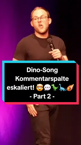 Dino-Song Kommentarspalte eskaliert! 🤯💬🦖🦕☄️ Pt. 2 Mehr Dinos & vieles Lustiges mehr gibt es live! Besucht mich und meine neue Show SVENOMENAL! 🥰✨️Alle Termine auf meiner Homepage! (Link im Profil) #dino #dinosaurier #dinosaur #dinosaurs #jurassicpark #comedy #standup #standupcomedy #jurassicworld #kommentare #palentology #Science #wissenschaft #dinofan #viral #fy #fyp #comedy #fun #funny #lustig #witzig #lustigevideos #funnyvideos #svenbensmann #tiktokcomedy 