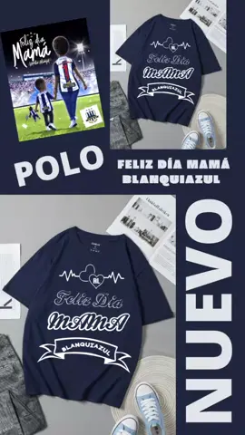 POLO PERSONALIZADO AL DÍA DE LA MADRE🧑‍🍼💙🤍💙 