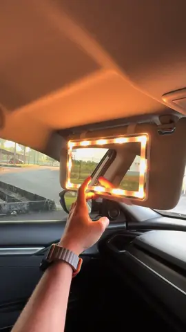 LED Car Ultra-Thin Sun Visor Makeup Mirror Car Vanity mirror Three-level Brightness Adjustable Rear View Vanity Mirror /Cermin solek LED Mirror Car Sun Visor 3model Adjustable Light Touch Screen Make Up Cosmetic Cermin Pandang Kerata Belakang ❥SET IN BOX 1.Led Mirror 2.USB Cable ❥DESCRIPTION: ULTRA -Thin Sun Visor Vanity mirror -Adjustable Velcro straps, mount securely to your car’s sun visor - Super bright 1000 lumens, 3000k – 6500k with dual dimmer control. ❥HIGHLIGHTS：  1. The thickness is only 0.8CM, your sun visor won't be thick and heavy.  2. 60 LED and three -level brightness will assist you get the perfect make-up.  3. Long lasting built-in battery. Charge for 2 hours and use for 3 weeks.  4. You can take it with you wherever you go.  ❥SPECIFICATION:  1. Lens Material: Aluminum Mirror  2. Size: 2.6cm*13.5cm*0.8cm ❥HOW TO USE?:  1.Attach the mirror on the vehicle’s sun visor by using the Velcro straps 2.Connect the USB cable to the port on the mirror then, to the power source. 3. Touch sensor switch to turn the LED light ON/OFF. Tap to select from 3 light settings. 4. long press the switch to adjust the brightness #huzaicosmetics 