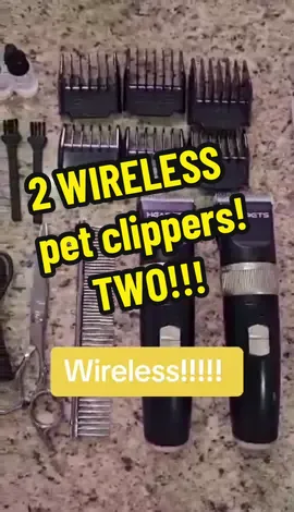 TWO!!!!!! Perfect for groomers or the fur parents thay have alot of fur babies that all need grooming!!! Wireless!!! #petgrooming #doggrooming #dogsoftiktok #tiktokmademebuyit 