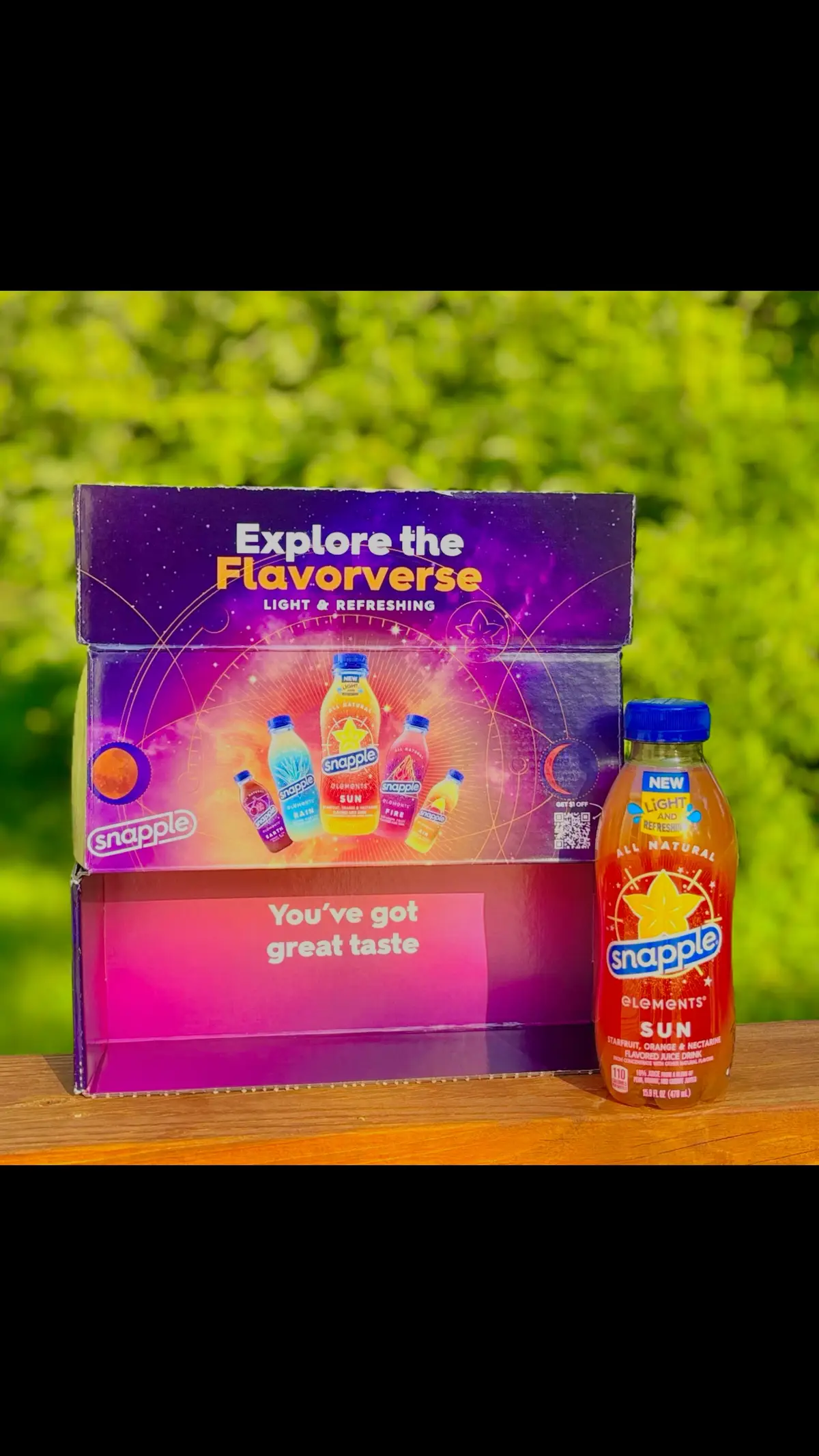 I was thrilled to receive a complimentary bottle of Snapple 