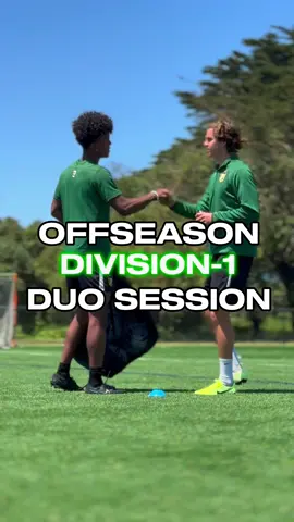 back to the basics 😘 follow for more D1 content 🤝⚡️ #fyp #D1 #footy #offseason #duo #footy #Soccer #futbol #training #usf #staythunderous 