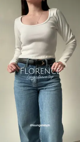 What to wear this week? 🤔 Our Florence longsleeve top is here to save the day with that perfect combo of comfort and style! 💫 #loungelabph #loungelab #summeroutfit #basicfit #comfortableoutfit #fypシ #foryourpage #fyp 