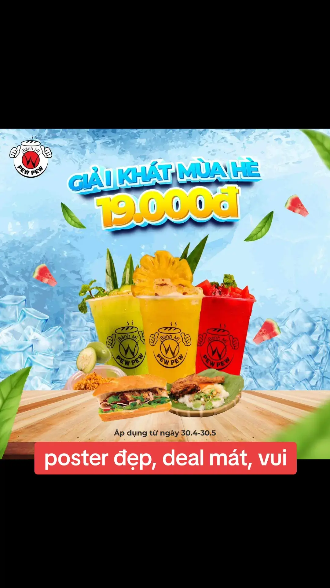 nóng bức có nước ép bánh mì pewpew