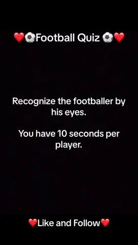 If you get the last one you are a true football fan‼️⚽️❤️  #football #Football #Soccer #quiztime #quiz #eyes 