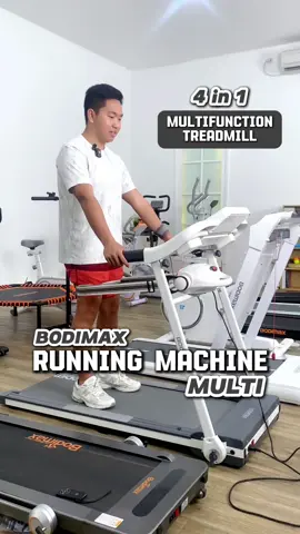 4 in 1 Multifunction Treadmill - BODIMAX Running Machine Multi | Max bb pengguna 120Kg #Bodimax #BodimaxRunningMachineMulti #Treadmill #RekomendasiTreadmill #RekomendasiAlatOlahRaga #AlatOlahRaga #WIBGAJIAN 