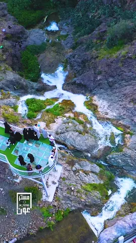 شلال خيره #الباحة #مسترعون 