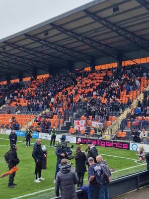 The Barnet fans are getting excited before their big play off match. it's a shame they lost 4-0. #football 