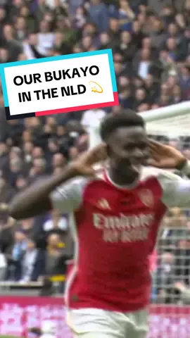 Our Bukayo 💫  A Gunner through and through. From Hale End to the first team. From 87 to 7. Goals in back to back north London derbies.  #arsenalfc #Arsenal #Goal #PremierLeague #bukayosaka #northlondonderby 