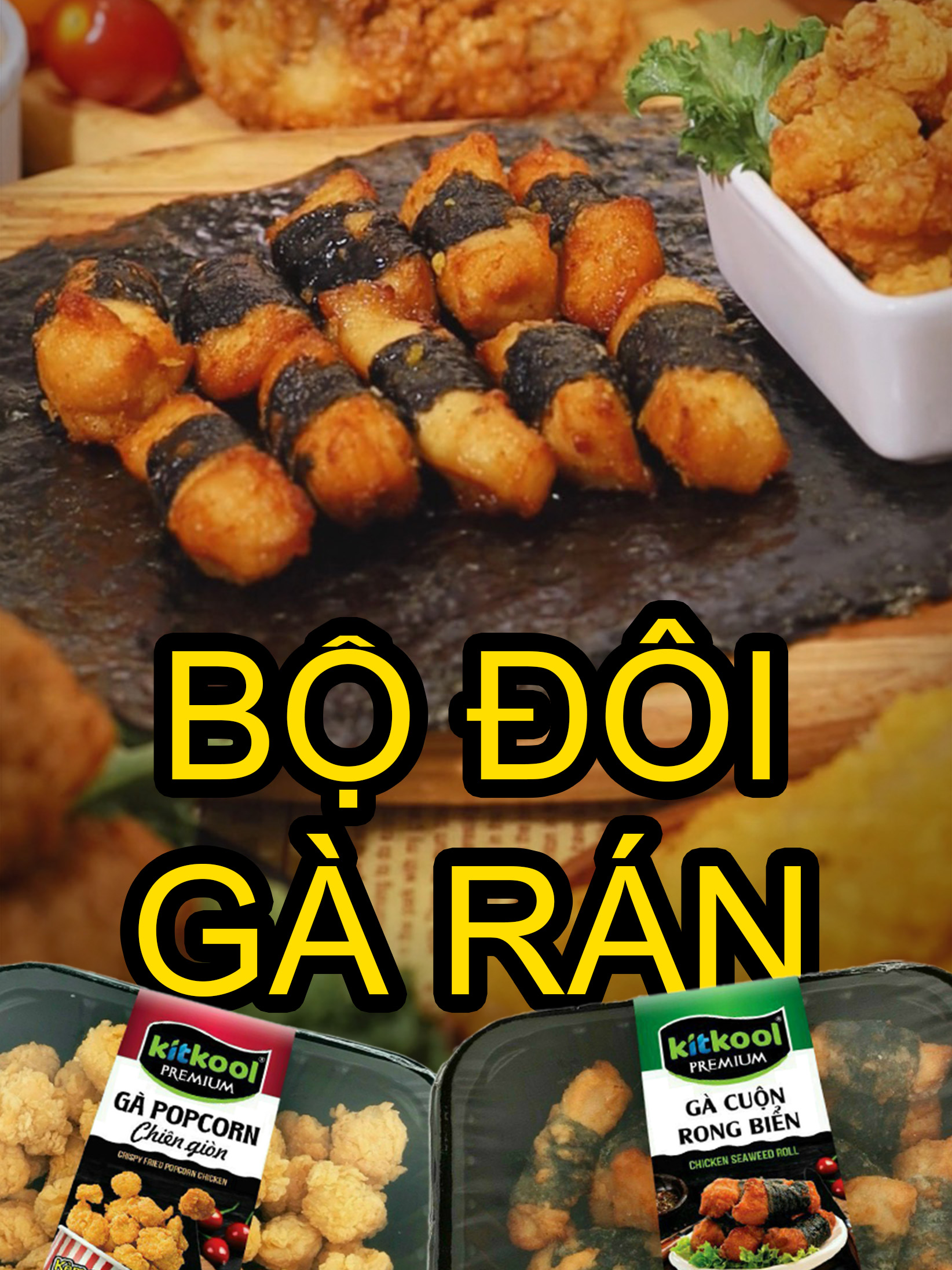 Bộ đôi gà rán, ăn hoài không chán <3 #garan #gacuonrongbien #foodtiktok #food #FoodLover #gapopcorn #gavien #gachiengion