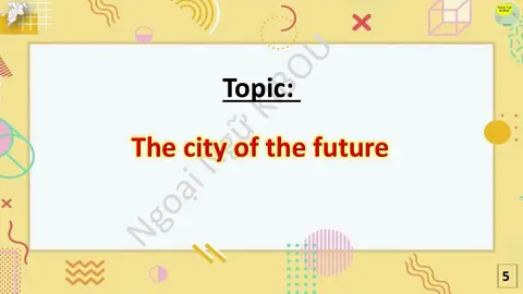 1. The city of the future | Reading Practice [ Kibou ] Today's topic is 