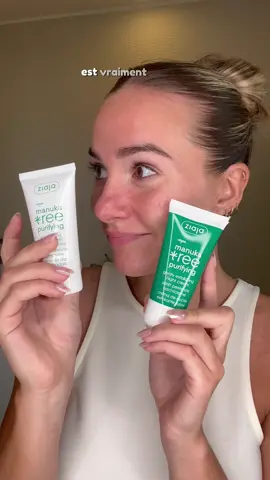 Comme @sarahconanoff, adoptez la gamme Manuka de @ziajapolska 🌿 Des produits  pour prendre soin des peaux grasses à tendance acnéique grâce à des formules cicatrisantes et antibactériennes 🦠 #bysmaquillage #ziajapolska #makeup #maquillage #beauty #BeautyTok #skincare #skintok #acne #acnetreatment #