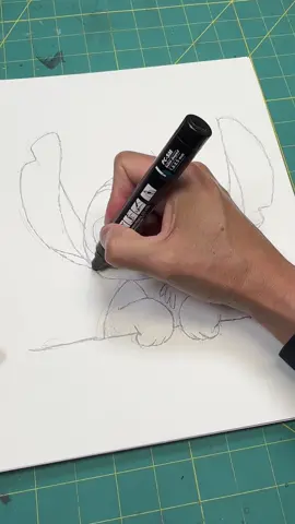 How to draw Stitch #f #p #asmr #triggers #asmrsounds #satisfying #sounds #draw #howto 