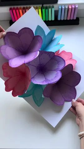 #popupcard #popuplarte #card #karte #muttertag #mothersday #3dpopupcard #basteln #stabilo @STABILO @STABILO Deutschland 