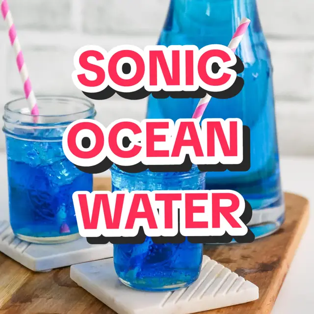 Ingredients- Blue Coconut Syrup Recipe 2 cups water boiling 1 cup granulated sugar 4 drops blue food coloring 1 teaspoon coconut extract Drink Recipe 1 cup Ice cubes ⅓ cup Blue coconut syrup 1 cup Sprite Instructions- Blue Coconut Syrup Place 2 cups of boiling water in a bowl or pitcher. Add 1 cup of sugar to the boiling water and stir until the sugar is dissolved. Add 4 drops of blue food coloring to the sugar syrup. Add 1 teaspoon coconut flavoring to the syrup. Stir to combine. Allow the syrup to cool to room temperature or cooler. Ocean Water Drink Fill a glass with ice. Add ⅓ cup of the blue coconut syrup. Fill the glass with 1 cup of Sprite. Source:  https://copykat.com/recreate-sonic-ocean-water-at-home/ #easy #Recipe #recipes #chef #cook #sonic #oceanwater