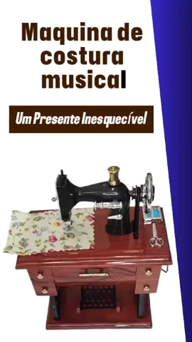 Maquina de costura musical e Porta Jóias! Excelente presente para a pessoa Querida! Além de ser linda ainda toca Musica! trazendo assim aquela Nostalgia Maravilhosa! Adquira já a sua em nosso site:   https://www.digitalarmarinhos.com.br/  Mas Corra pois estão acabando muito rápido!  Aproveite nossas promoções em nosso site com Descontos Incriveis e Frete Rápido: O link do nosso Site é:  #https://www.digitalarmarinhos.com.br/   e fique por dentro das nossas novidades através das nossas redes sociais:   Instagram: https://www.instagram.com/digital.armarinhos?igsh=amRwNGV2bHB6bWZx TikTok:  Whatsapp: (11) 98763-1509  Youtube: @digital.armarinhos  #ENFEITE #caixinhademusica #enfeitemusical #decoraçãovintage #maquinadecosturamusical #digitalarmarinhos