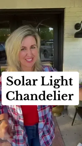 So many request to see this solar powered chandelier!!! Here you go! DIY Solar Chandelier! I scored this solid brass chandelier for $25 on marketplace! Let’s make it into a fab outdoor solar piece in just a few easy steps.  #upcycle #rework #DIY #thriftflip #homedecor #upcycling #upcycle  #DIY #thriftflip #homedecor #upcycles #rework #upcycling #thriftflip  #organize #reuse #recycle #secondhandstyle  #transform #oldtonew #upcycleddesign  #makers  #upcyclersofinstagram #makersofinstagram #upcycling #solar #diysolar #solarchandelier #lightinghacks #homehacks #repurpose #upcyclersoftiktok #makersoftiktok 