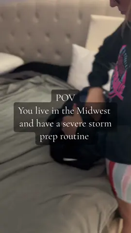 Strom prep for severe weather. Some may think its iver board or useless but I feel better knowing we have things in hand for a last minute run to the basement.  Prayers to everyone affected this last week with the tornados, there was some very unlucky locations.  #stormprep #midwest #midwestweather #tornadoprep #stormpreparation 