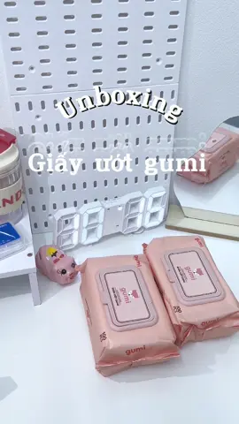 Unboxing giấy ướt gumi #im_dtbn #unboxing #khănướtgumi #khănướt 