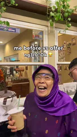 auto smile wkwkwk 😭😂 #fyp #nenekskena #mebeforeandafter 