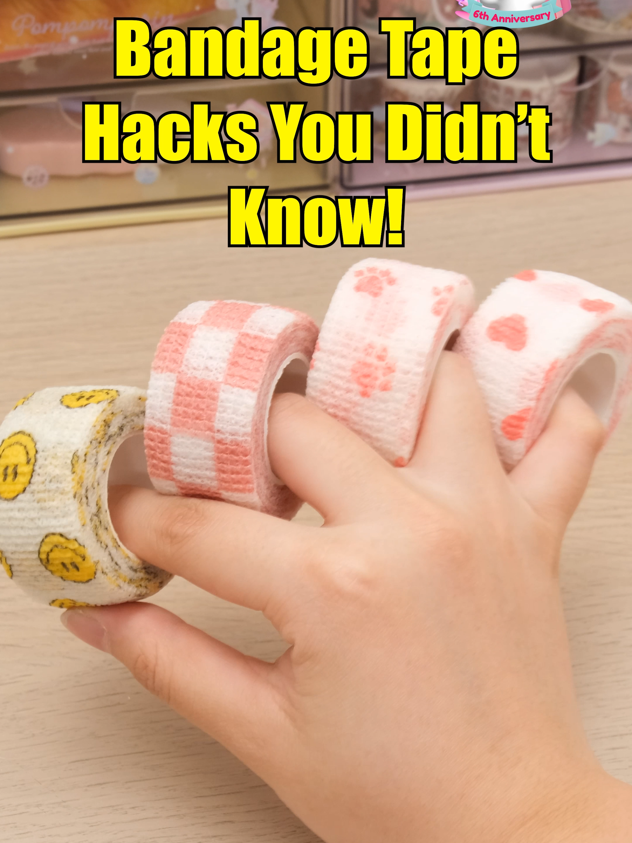 Bandage Tape Hacks You Didn't Know! 🔍Finger Bandage Protector Tape  #capcut #stationerypal #stationery #fyp #Japanesestationery #students