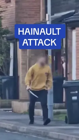 BREAKING: Five people, including two police officers, have been attacked in Hainault, East London by a man with a sword. Video posted on social media shows a man waiting outside homes. A man has been arrested. #hainault #news #breakingnews #london #crime #ukcrime #londoncrime #shocking 