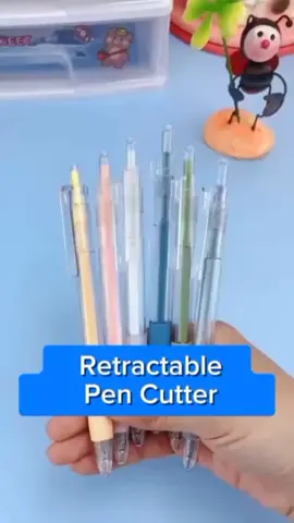 PEN CUTTER 🖊️🖋️  #pencutter #cutter #pen #retractablepencutter #schoolsupplies 
