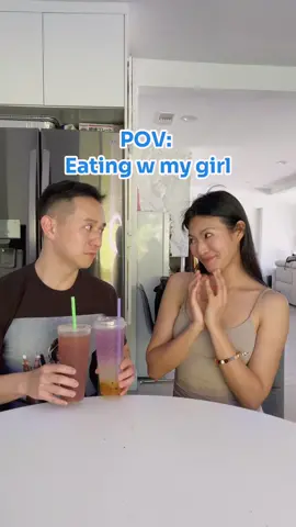 POV - Eating w my girl 😂 @Lucia Liu #couple #comedy #Relationship #options 