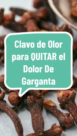 Remedio natural para el dolor de garganta con clavo de olor, 1. Ingredientes:    - 1 taza de agua    - 5-6 clavos de olor enteros 2. Preparación:    - Hierve la taza de agua en una olla. 3. Añadir los clavos de olor:    - Una vez que el agua esté hirviendo, añade los clavos de olor enteros a la olla. 4. Dejar hervir a fuego lento:    - Reduce el fuego y deja que los clavos de olor hiervan a fuego lento durante unos 5-7 minutos. Esto ayudará a liberar los compuestos beneficiosos del clavo de olor en el agua. 5. Colar y servir:    - Después de hervir durante el tiempo indicado, retira la olla del fuego y cuela la infusión para quitar los clavos de olor. 6. Consumo:    - Vierte la infusión en una taza y déjala enfriar un poco antes de beberla para evitar quemaduras. Puedes beber esta infusión dos veces al día, preferiblemente por la mañana y por la noche, o según sea necesario para aliviar el dolor de garganta. Esta infusión de clavo de olor es una forma natural y efectiva de aliviar el dolor de garganta debido a las propiedades antiinflamatorias y analgésicas de los clavos de olor. #belleza #comida #bienestar #salud #saludable #tipsdebelleza #marketingdigital #emprendimiento #cdramas #remediosnaturales #remedioscaseros #productosdebelleza #bigbang #alimentos #piel #pielsana #arrugas #lineasdeexpresion #gdragon #bts #btsarmy #jungkook #jimin #nails #nailsart #menstruacion #diabetes #hinchazon #StrayKids #antioxidante #meteorgarden #gataonly #taehyung #enhypen #daesung #taeyang #v #hyunjin #txt #anime  #kamisamahajimemashita #gripe  #vision #perderpeso #adelgazar #animeedit #animetiktok #inuyasha #tomoe 