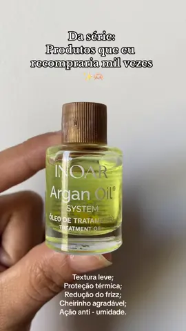 Inoar Óleo Argan Oil. ✨ Amo esse tamanho para levar na bolsa. Ele é meu xodó 💚   Tem em outros tamanhos para atender a cada gosto.  #inoarbrasil #oleoargan #cabelsoperfeiros #@InoarBrasil 