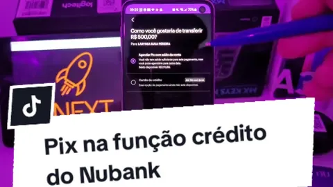 Como fazer Pix na função crédito do Nubank #Nubank 