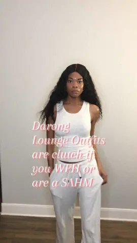 This loungewear OOTD is perfect when I’m WFH or at home wth the baby. @Darong Boutique #darong #loungewear #outfit #WFH #sahm #viral #fyp #MomsofTikTok #OOTD 