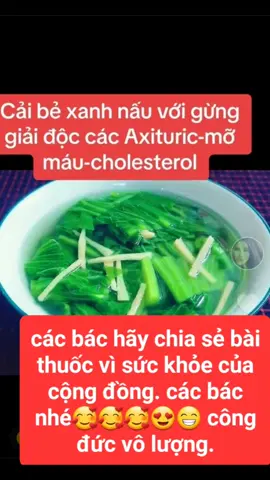 các bác hãy chia sẻ bài thuốc vì sức khỏe của cộng đồng. các bác nhé🥰🥰🥰😍😁 công đức vô lượng.#giammomauhieuqua #sưckhoe247 #suckhoelavang❤️ #sưckhoequyhonvang #baithuocdangian #baithuochay #baithuocdangianhay #duoclieutaybac #duoclieulaichau68 